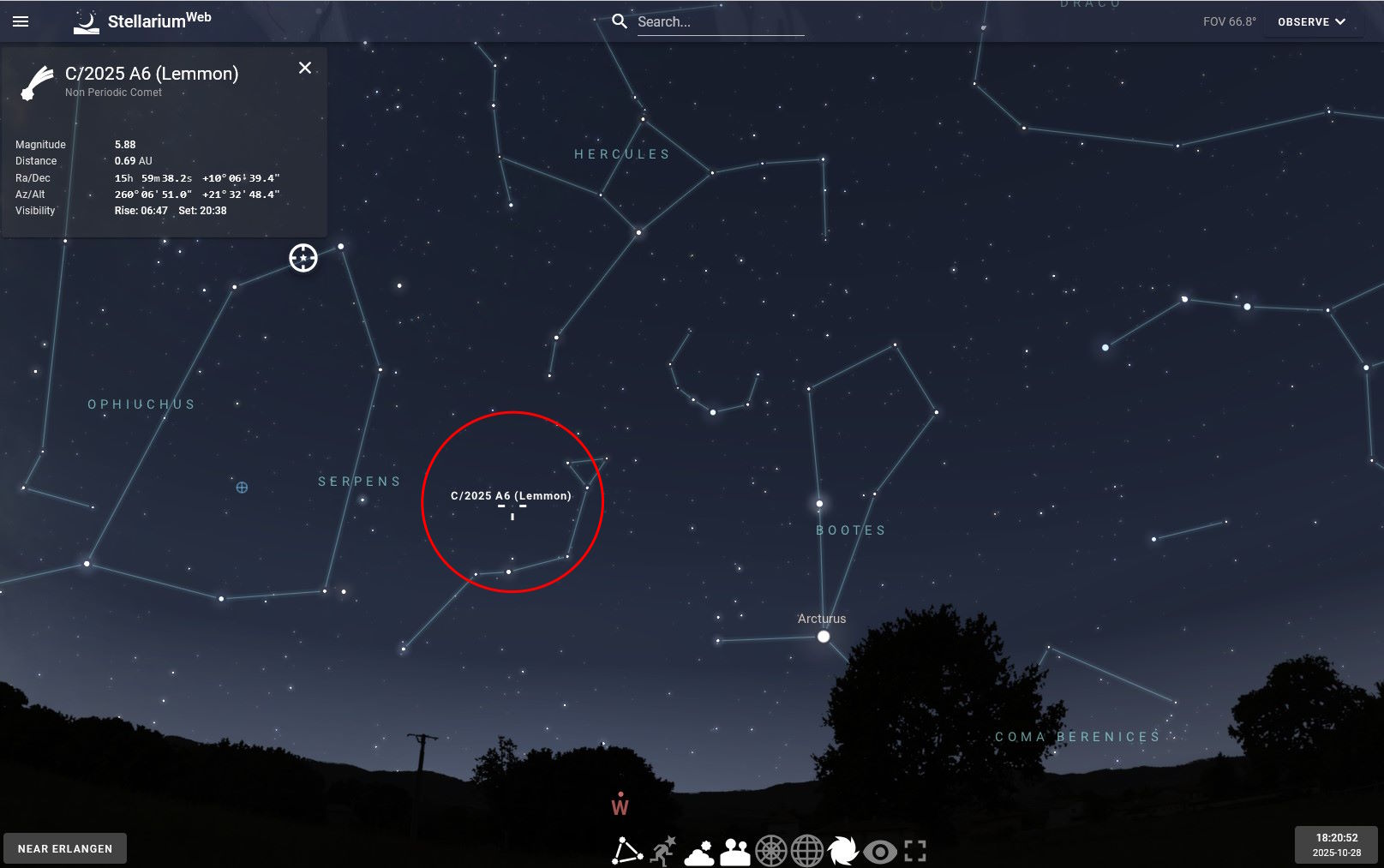 Komet Lemmon Oktober17