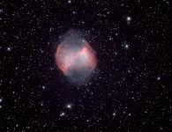 2011-09 Der große Hantelnebel M27 durch das neue Teleskop der Sternwarte Amberg-Ursensollen