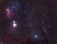 Gasnebel im Orion mit 135mm Brennweite und Sony A7Sa