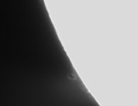 Sonne 2020-04-26 (Detail 2 - Protuberanz)